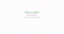 Desktop Screenshot of maxicast.com.br